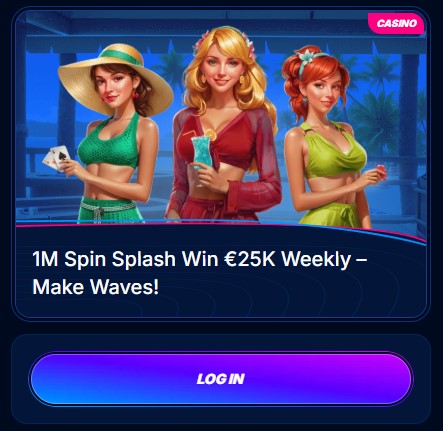 Promozione Spin Splash di Boomerang Casino su mobile
